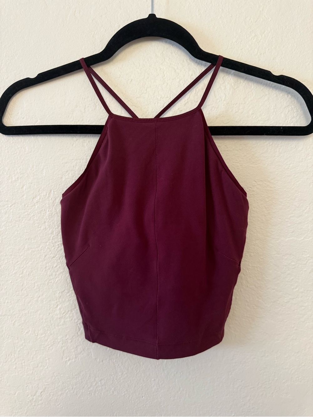 Nike Yoga Luxe Dri-FIT Infinalon Crop Tank Women’s Color Night Maroon Medium